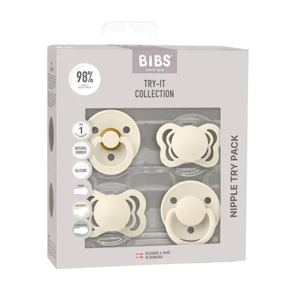 Набір пустушок BIBS Baby Try-It Collection - Ivory