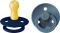 Соска BIBS 6-18 m  Colour Latex Round Steel Blue / Petrol, 2 шт