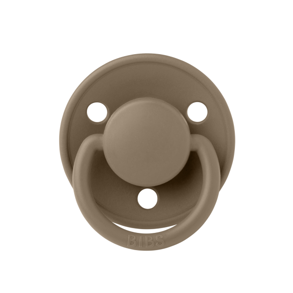 Соска пустушка BIBS De Lux Silicone Round (кругла) – Dark Oak