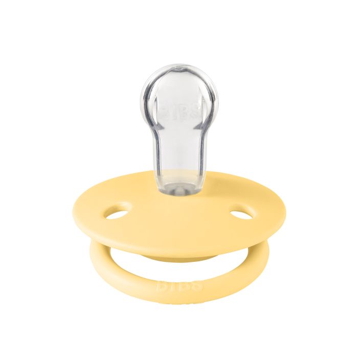 Соска пустушка BIBS De Lux Silicone Round (кругла) – Pale Butter