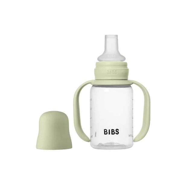 Дитяча пляшечка непроливайка з носиком BIBS Baby Sippy Bottle Spout Silicone Sage 150 ml