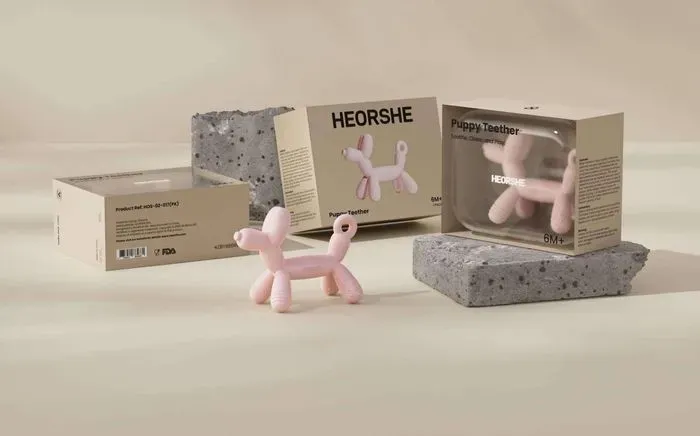 Силіконовий гризунець HEORSHE Puppy White