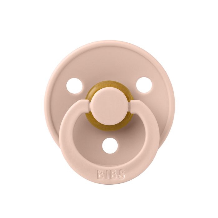 Пустушка BIBS 6-18 міс BIBS Colour Latex Round  – Blush