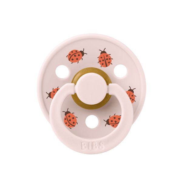 Пустушка Studio 0-6 m Colour Latex Round Ladybug Friends - Petal рожева