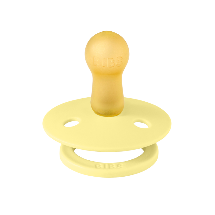 Соска пустушка BIBS 0-6 m Colour Latex Round – Sunshine