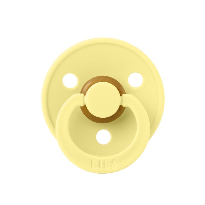 Соска пустушка BIBS 6- 18 m Colour Latex Round – Sunshine