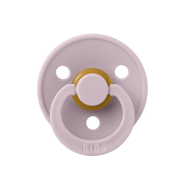 Соска пустушка BIBS 18+ m Colour Latex Round (кругла) Dusky Lilac 
