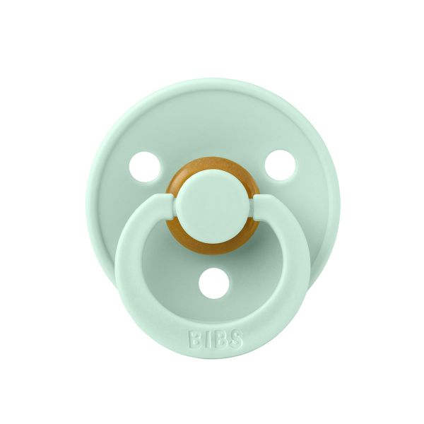 Пустушка BIBS 0-6 m  Colour Latex Round (кругла) - Nordic Mint