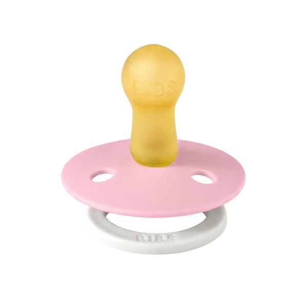 Соска пустушка BIBS 0-6 m Pacifier Colour Latex Size 1 Baby Pink GLOW