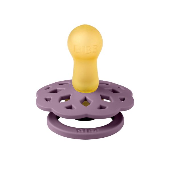Соска пустушка 6-18 m BIBS Boheme Latex Round (кругла) – Mauve