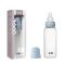 Дитяча пляшечка BIBS Baby Bottle Round Silicone 270 мл Medium Flow (середній потік) Baby Blue