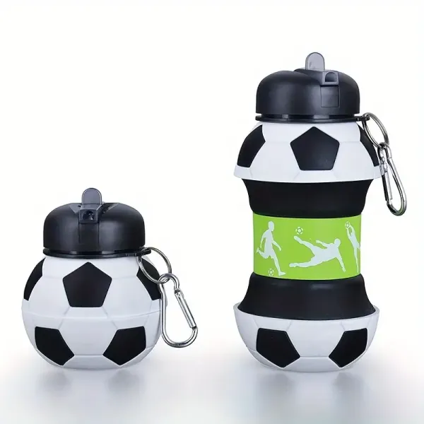 Силіконова бутилка для води Football Bottle