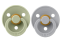 Пустушка BIBS 0-6 m Colour Latex Round Sage / Cloud 2 шт