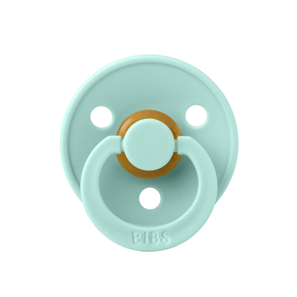 Соска BIBS 0-6 m Colour Latex Round (кругла) - Mint