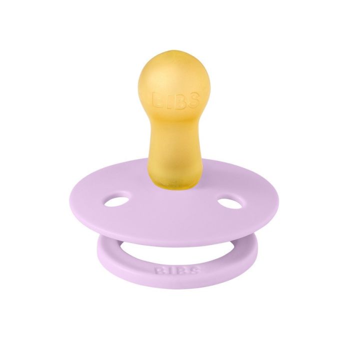 Пустушка BIBS 0-6 m Colour Latex Round - Violet Sky