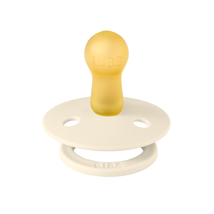 пустушка BIBS 0-6 m Colour Latex Round – Ivory