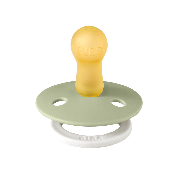 Пустушка Bibs  0-6 міс Latex Round (кругла) Sage GLOW