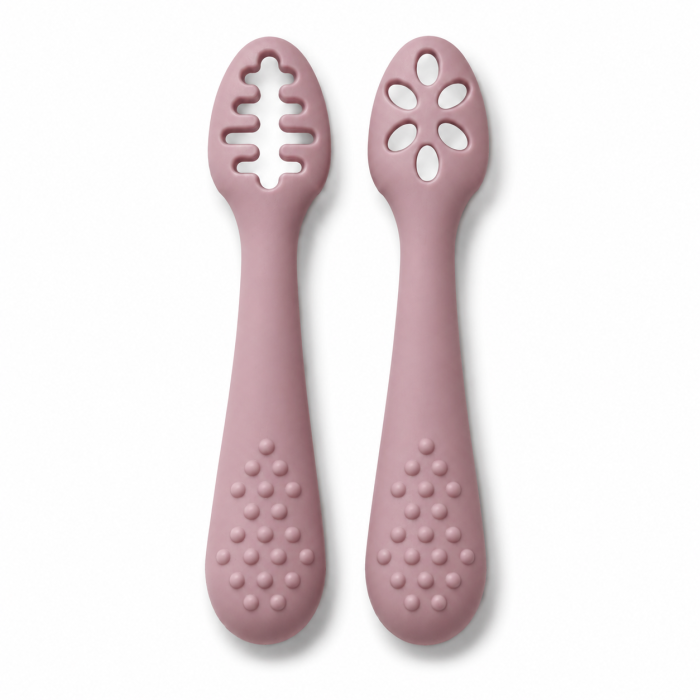 Силіконові дитячі прибори Pre Spoon Blush