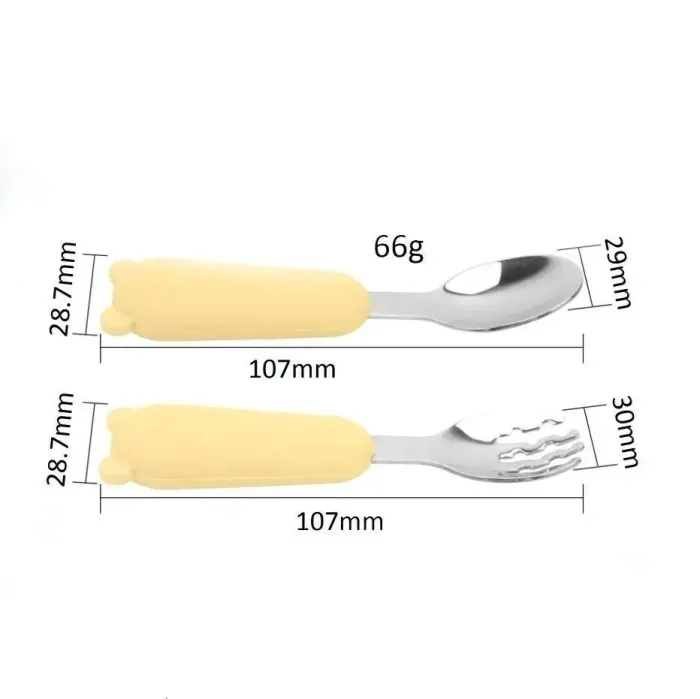 Дитячі металеві прибори Teddy Mint