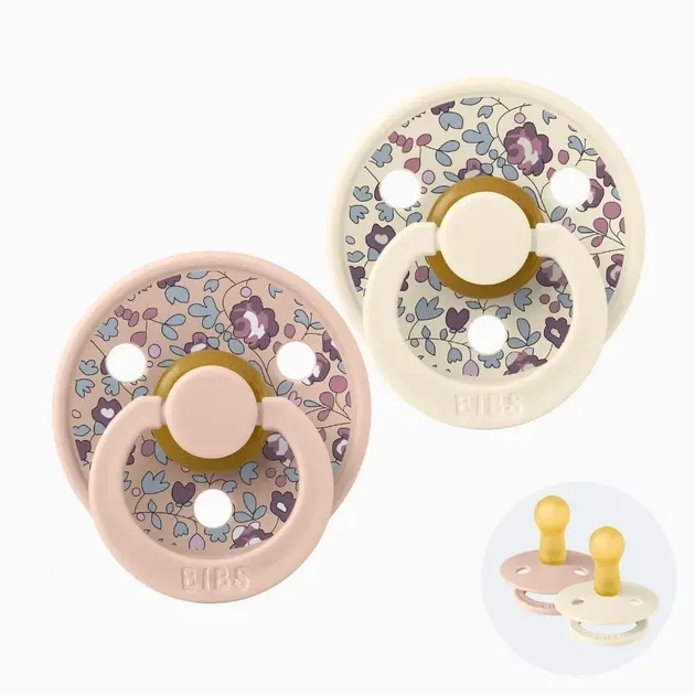 Пустушка BIBS 0-6 m LIBERTY Colour - Blush/Ivory Mix, 2 шт.