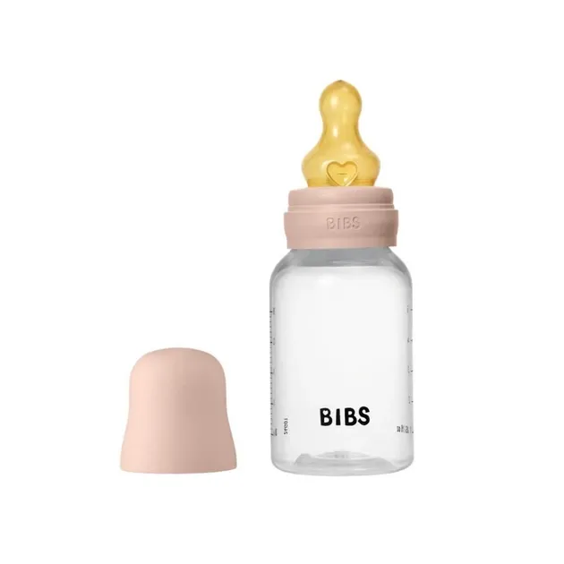 Дитяча пластикова пляшечка BIBS Baby Bottle Latex Blush 150 ml