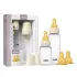 Набір пластикових дитячих пляшечок BIBS Grow and Flow Round Latex 150 мл/270 мл – Ivory 2 пляшечки