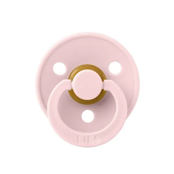 Пустушка Bibs 6-18 міс Colour Latex Round (кругла) - Blossom