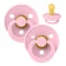 Пустушка BIBS 0-6 m Colour Latex Round Pink, 2 шт