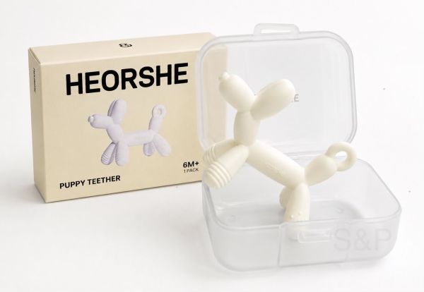 Силіконовий гризунець HEORSHE Puppy White