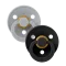 Пустушка BIBS 0-6 міс Latex Round Black/Cloud 2 шт