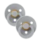 Пустушка BIBS 0-6 міс Latex Round Cloud /Cloud 2 шт