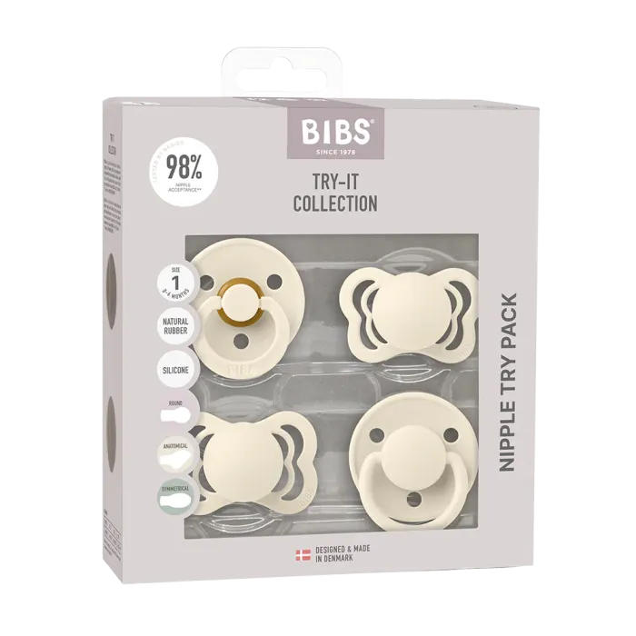 Набір пустушок BIBS Baby Try-It Collection - Ivory