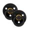 Пустушка BIBS 18+ m Latex Round Black 2 шт