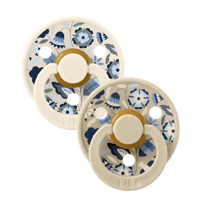 Соска BIBS x LIBERTY 6-18 m Colour 2 Pack Bobo - Ivory Mix, 2 шт