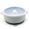 Силіконова тарілка з кришкою Light Gray