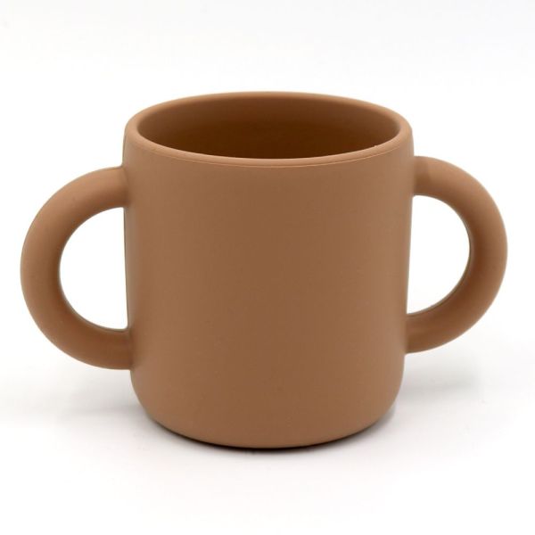 Силиконовая кружка с двумя ручками Brown