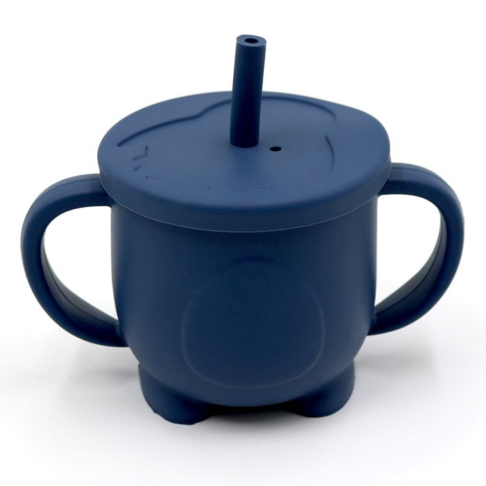 Силіконовий поїльник-непроливайка - Пінгвін, Navy blue