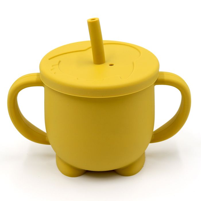Силіконовий поїльник-непроливайка - Пінгвін, Mustard