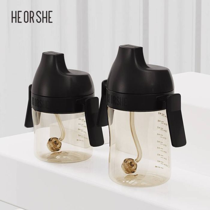Дитячий поїльник HEORSHE Black 300 ml