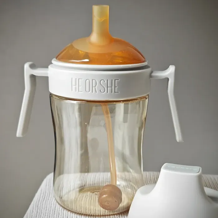 Дитячий поїльник HEORSHE Grey 300 ml