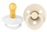 Пустушка BIBS 0-6 m Colour Latex Round White / Ivory  2 шт