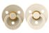 Пустушка BIBS 0-6 m Colour Latex Round Vanilla / Ivory 2 шт