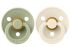 Пустушка BIBS 0-6 m Colour Latex Round Sage/Ivory 2 шт