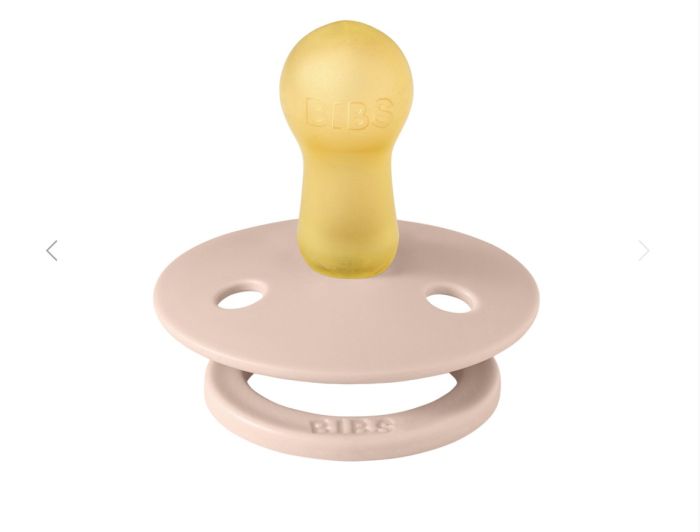 Соска пустушка BIBS 0-6 m Colour Latex Round – Blush