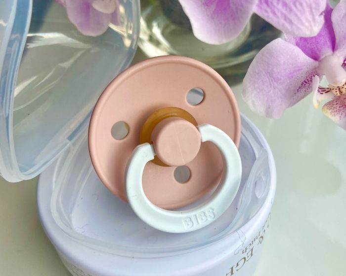 Пустушка BIBS 0-6 m Colour GLOW - Blush