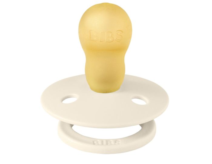 Пустушка BIBS 18+m Colour Latex Round Ivory