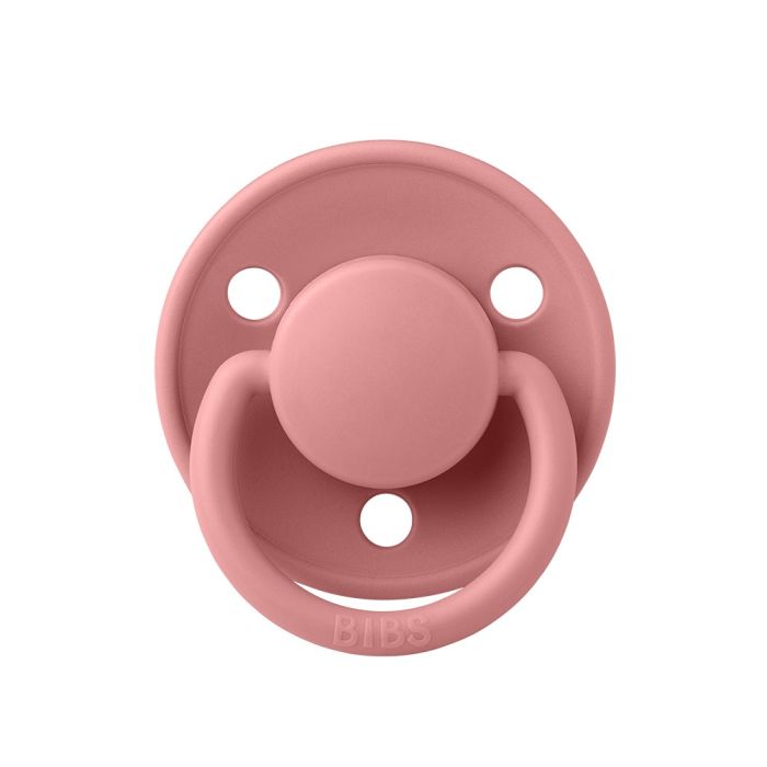 Соска BIBS 0-36 мес De Lux Silicone Dusty Pink 