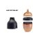 Набір: пляшечка антиколікова HEORSHE - Black (0+m) 160 ml + змінна насадка (3+m)