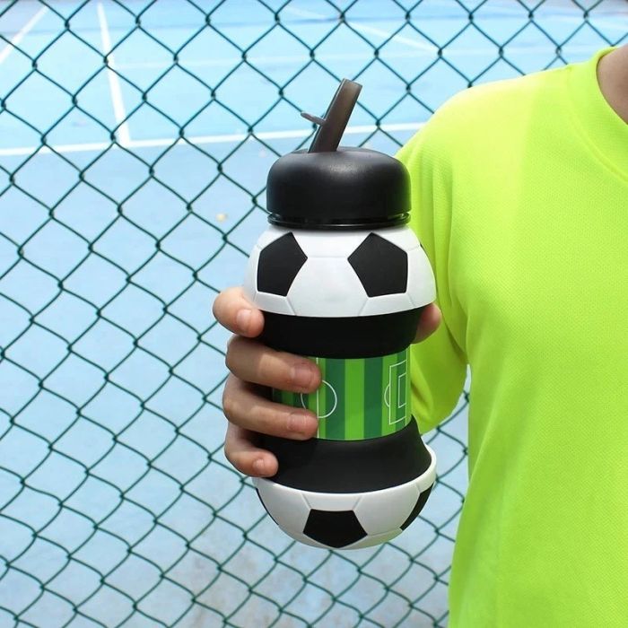 Силіконова бутилка для води Football Bottle