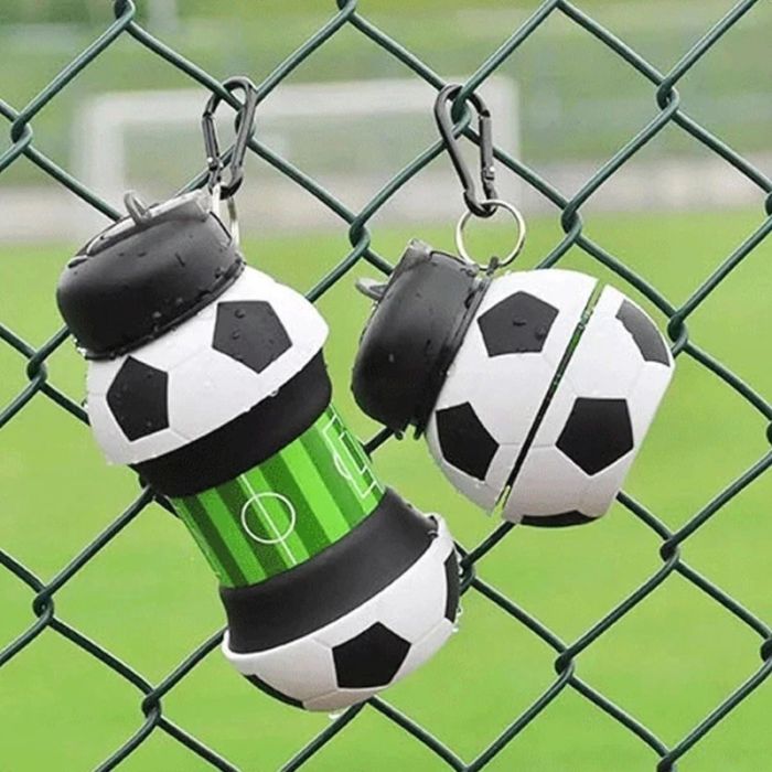 Силіконова бутилка для води Football Bottle